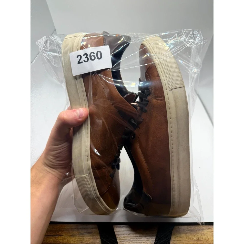 Good Man Brand Legend Lo Top‎ Mens 8 Sneaker Dark Vachetta Leather Casual Shoes